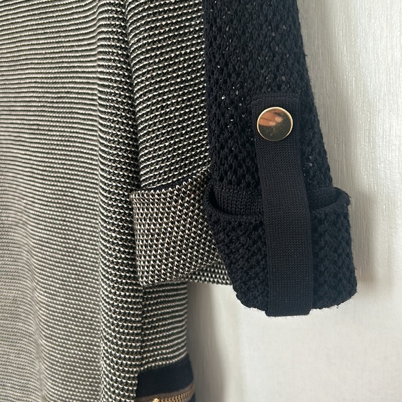 MISOOK FIT BLAZER WOMEN SIZE XS BLACK GRAY MESH SLEEVE - Picture 8 of 12